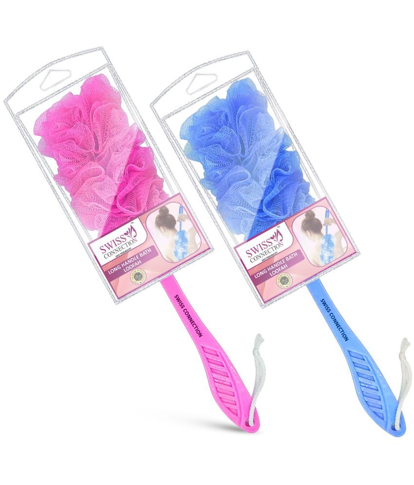     			Swiss Connection Loofah Back Scrubber Assorted Pack of 2