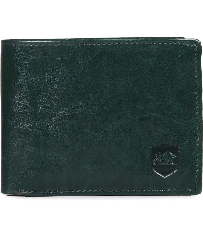     			samtroh Faux Leather Colorblock Men's Regular Wallet With 5 Slots For Card ( Green , Pack of 1 )