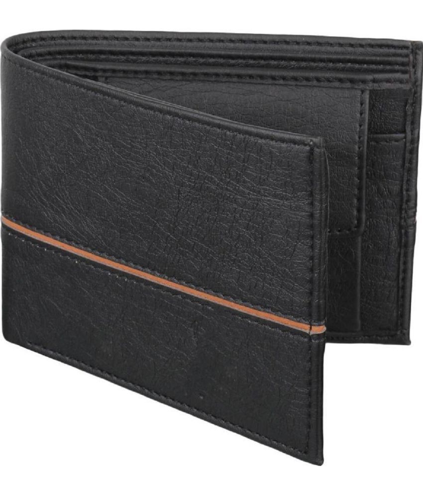     			samtroh Faux Leather Colorblock Men's Regular Wallet With 3 Slots For Card ( Black , Pack of 1 )