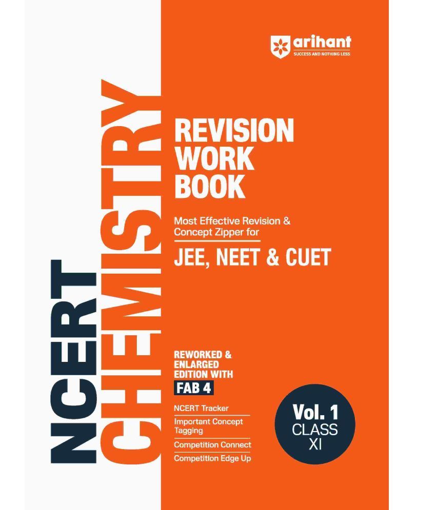     			Arihant NCERT Revision Workbook for JEE & CUET Chemistry Vol. 1 Class XI | Reworked and Enlarged Edition