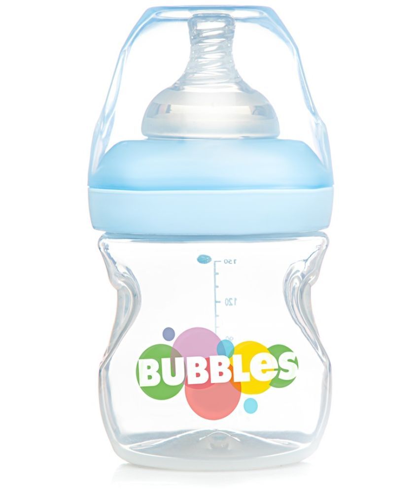     			Bubbles 150 Blue Feeding Bottle ( Pack of 1 )