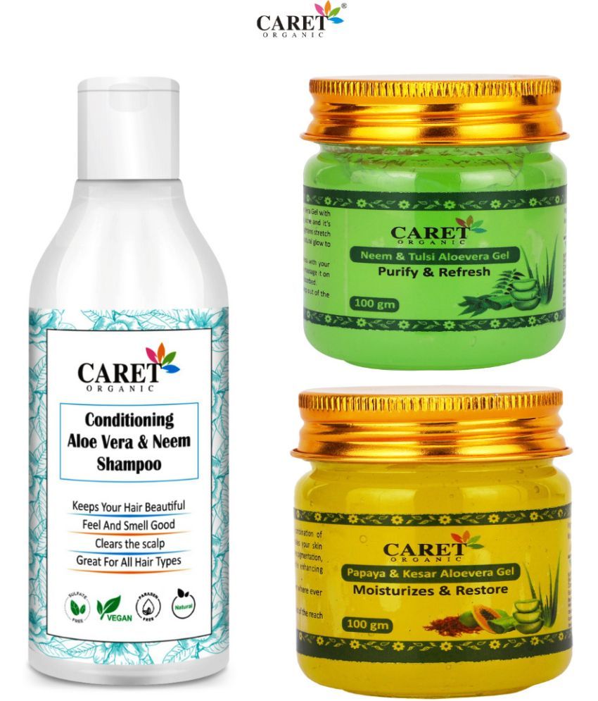     			ConditioningNeemShampooAndPapayaKesarAloeveraGelNeemTulsiAloeveraGel(3Itemsintheset)