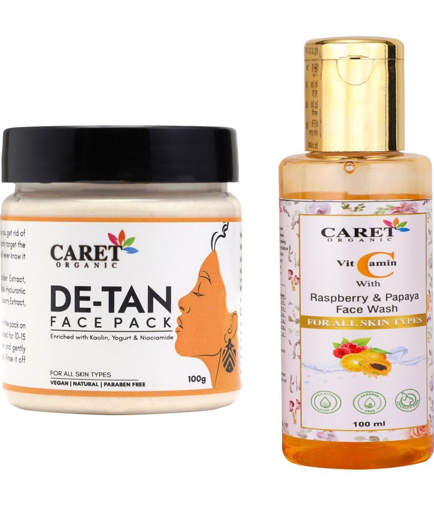     			De-Tan Face Pack (100g) AND VitaminC Face Wash (100ml) (2 Items in the set)