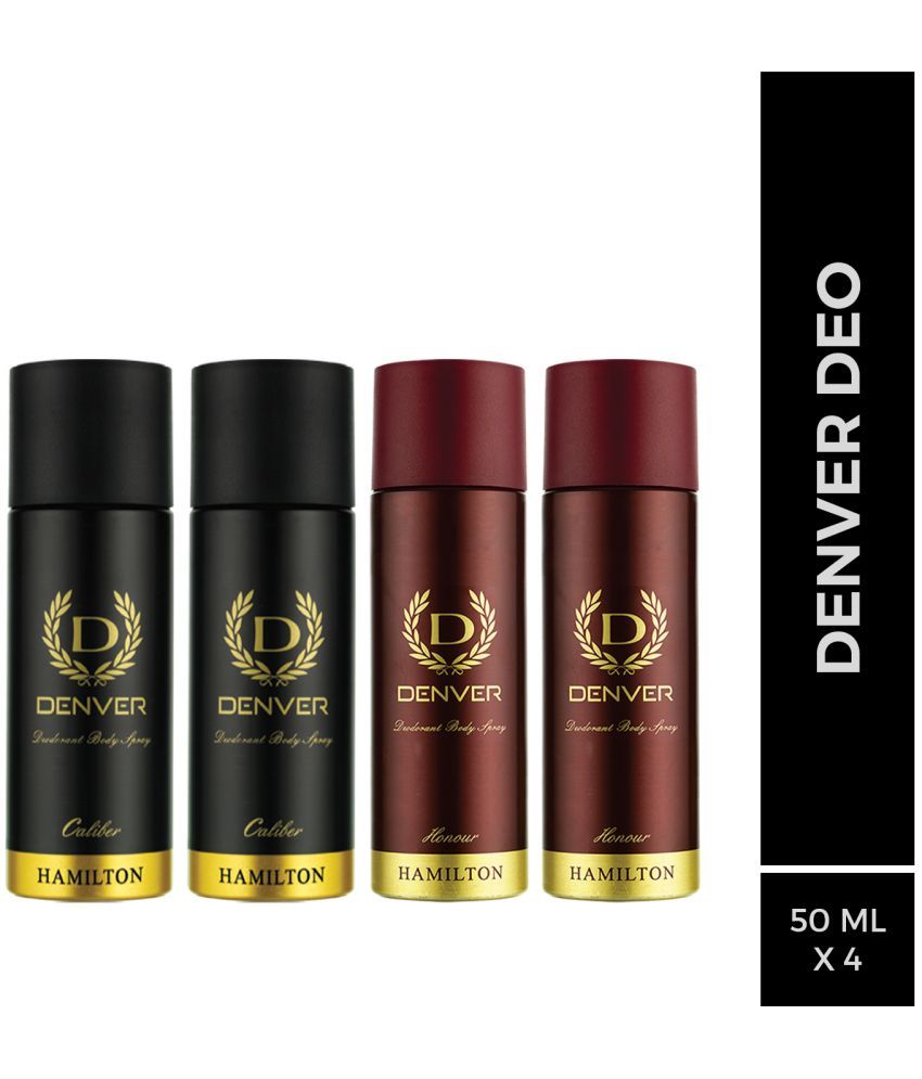     			Denver Caliber & Honour Nano Deodorant Spray for Men 50 ml each ( Pack of 4 )