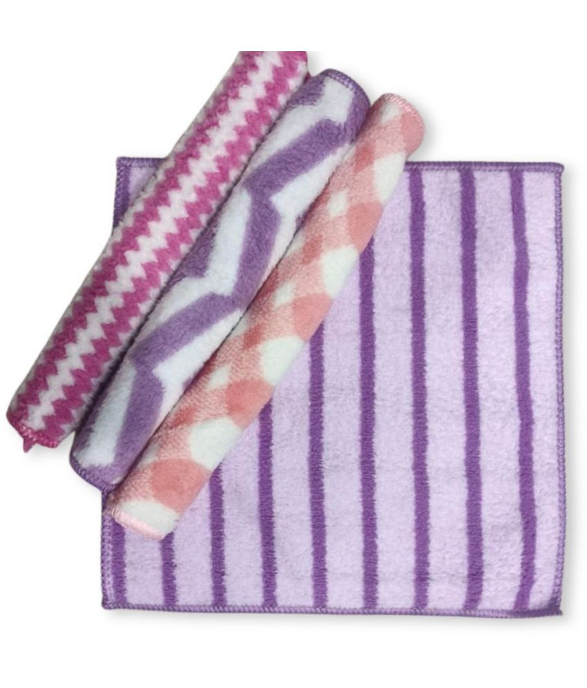     			Face Wash Towel Handkerchief (Random Designs & Color) (25 x 25 CM) Pack of 4