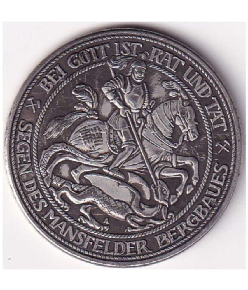     			German 3 Mark 1915 - William II Passing of Mansfeld RARE COIN