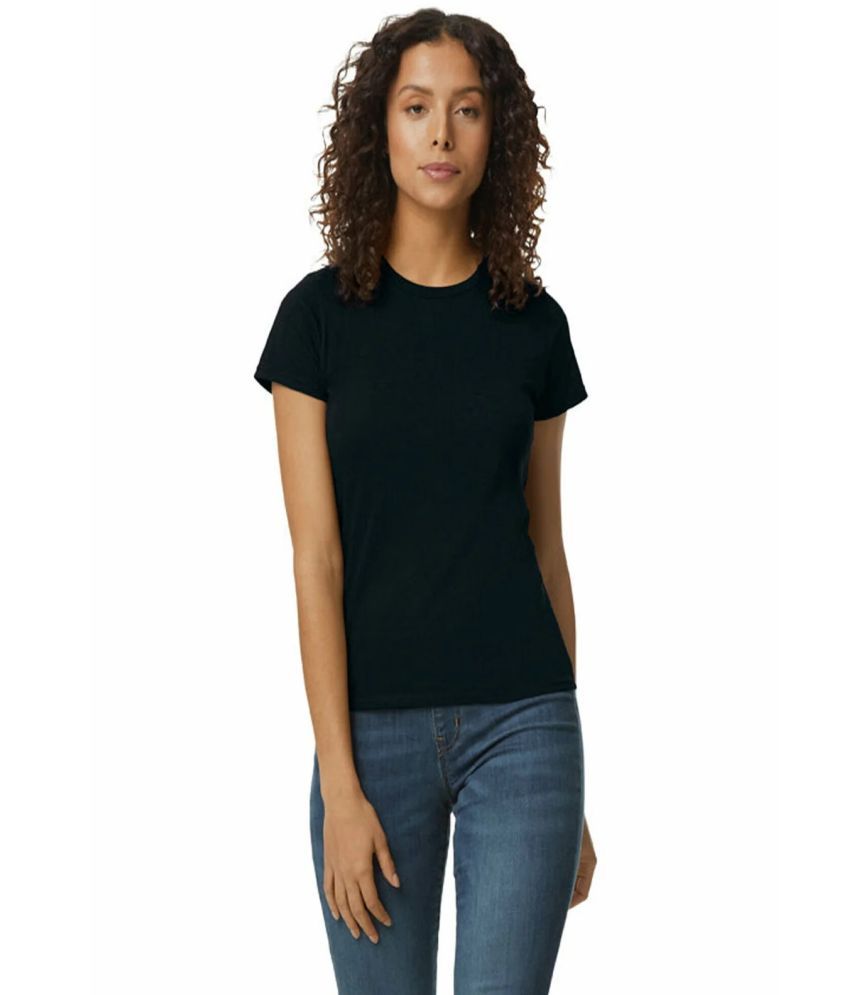     			Gildan Pack of 1 Cotton Women's T-Shirt ( Black )