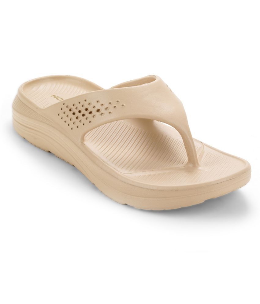     			HOPPA Beige Men's Thong Flip Flop