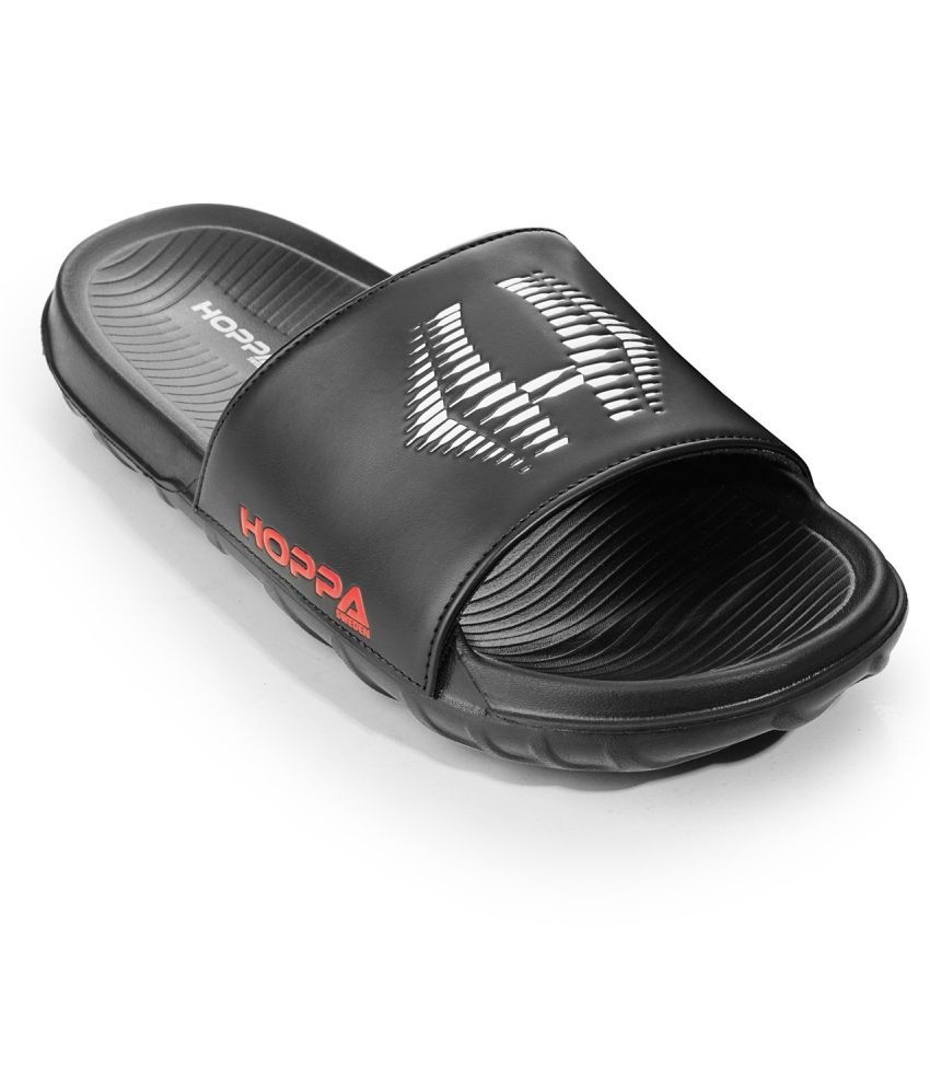     			HOPPA Black Men's Slide Flip Flop