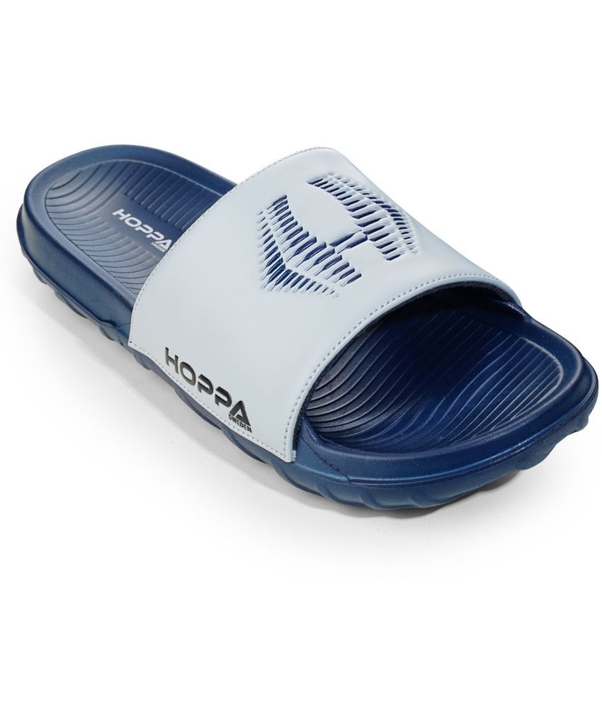     			HOPPA Navy Men's Slide Flip Flop