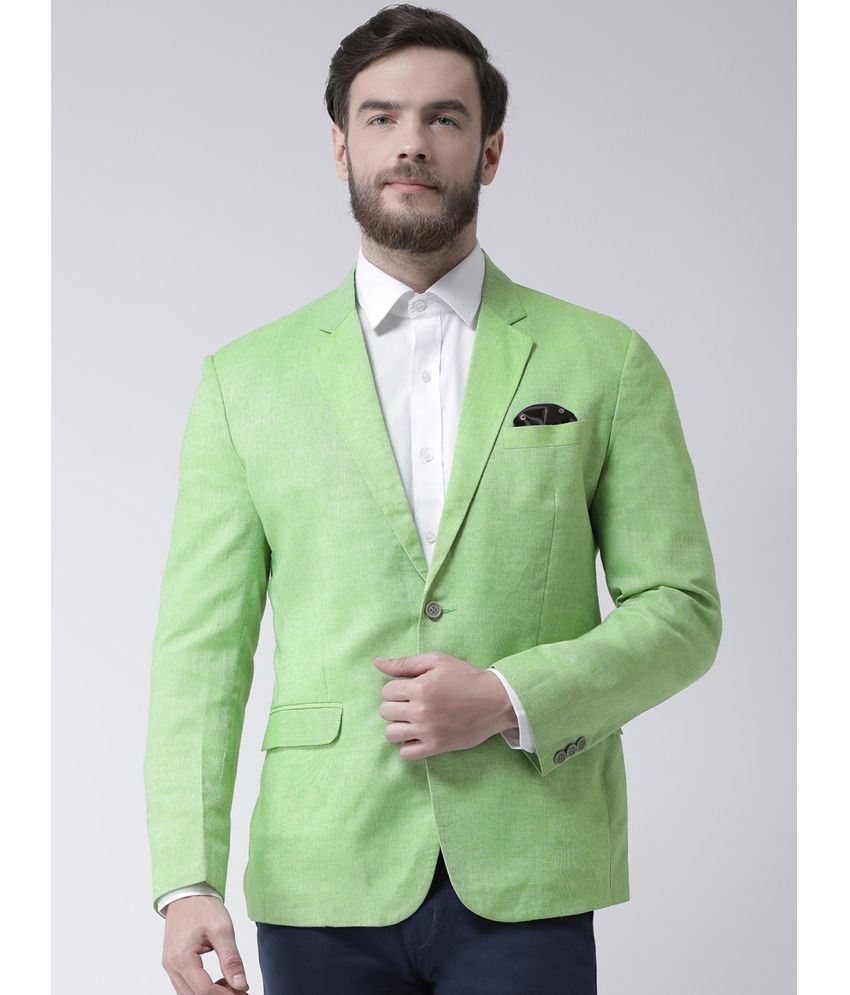     			Hangup Linen Men's Blazer - Green ( Pack of 1 )