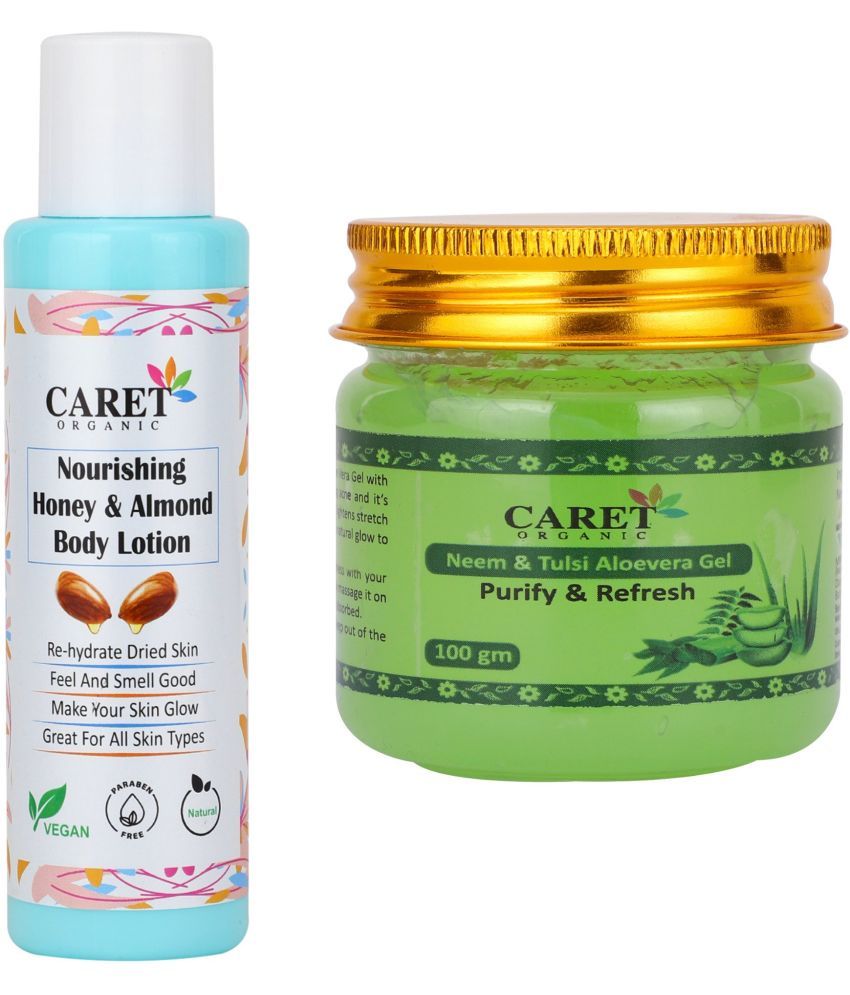     			Honey & Almond Body Lotion (100ml) AND Neem, Tulsi & Aloevera Gel ( 100g) (2 Items in the set)