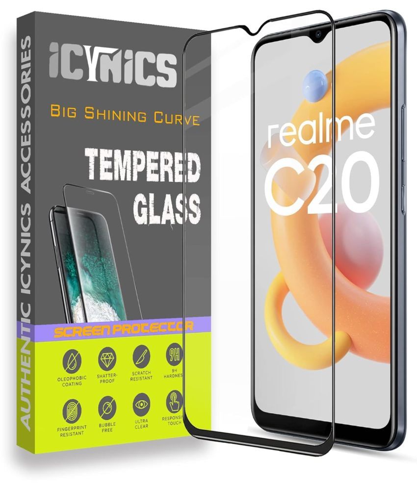     			Icynics Tempered Glass Compatible For Realme C20 ( Pack of 1 )