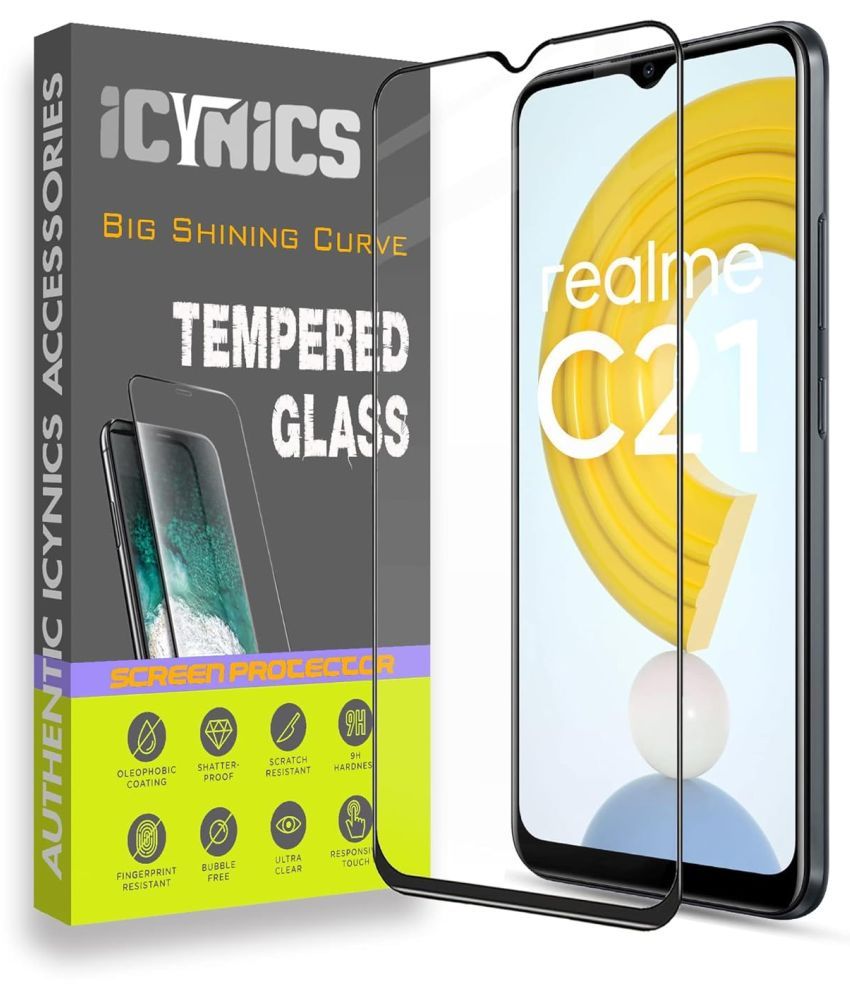     			Icynics Tempered Glass Compatible For Realme C21 ( Pack of 1 )