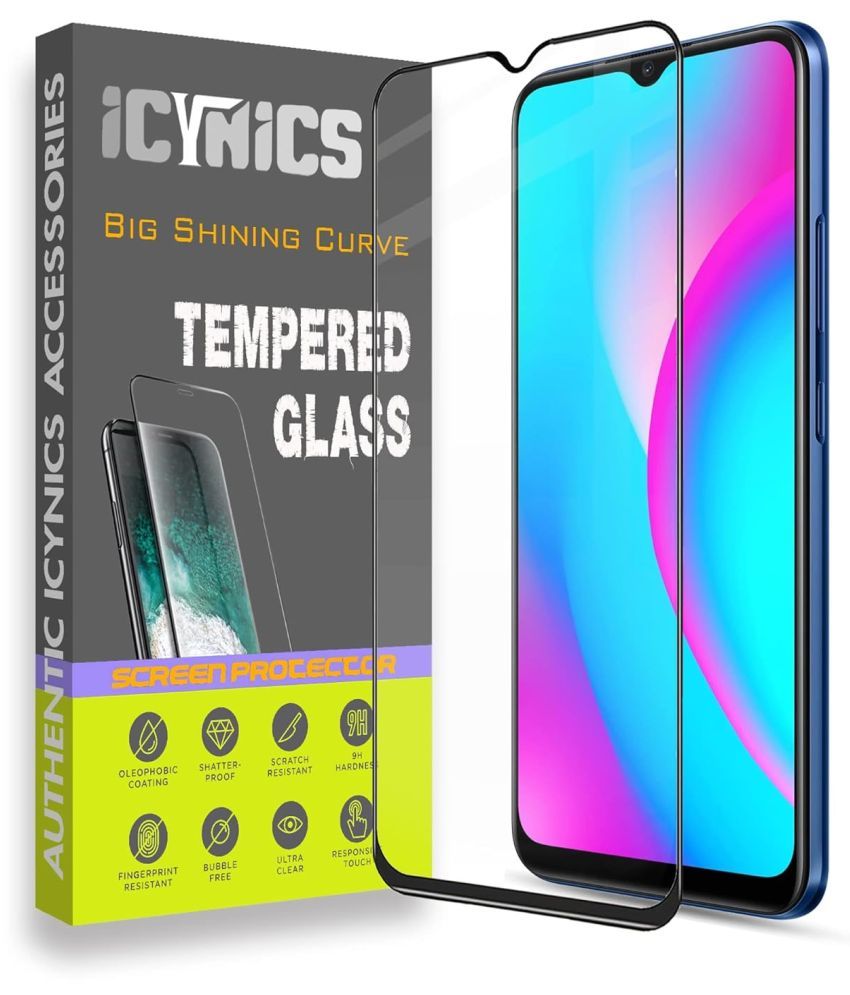     			Icynics Tempered Glass Compatible For Realme C15 ( Pack of 1 )