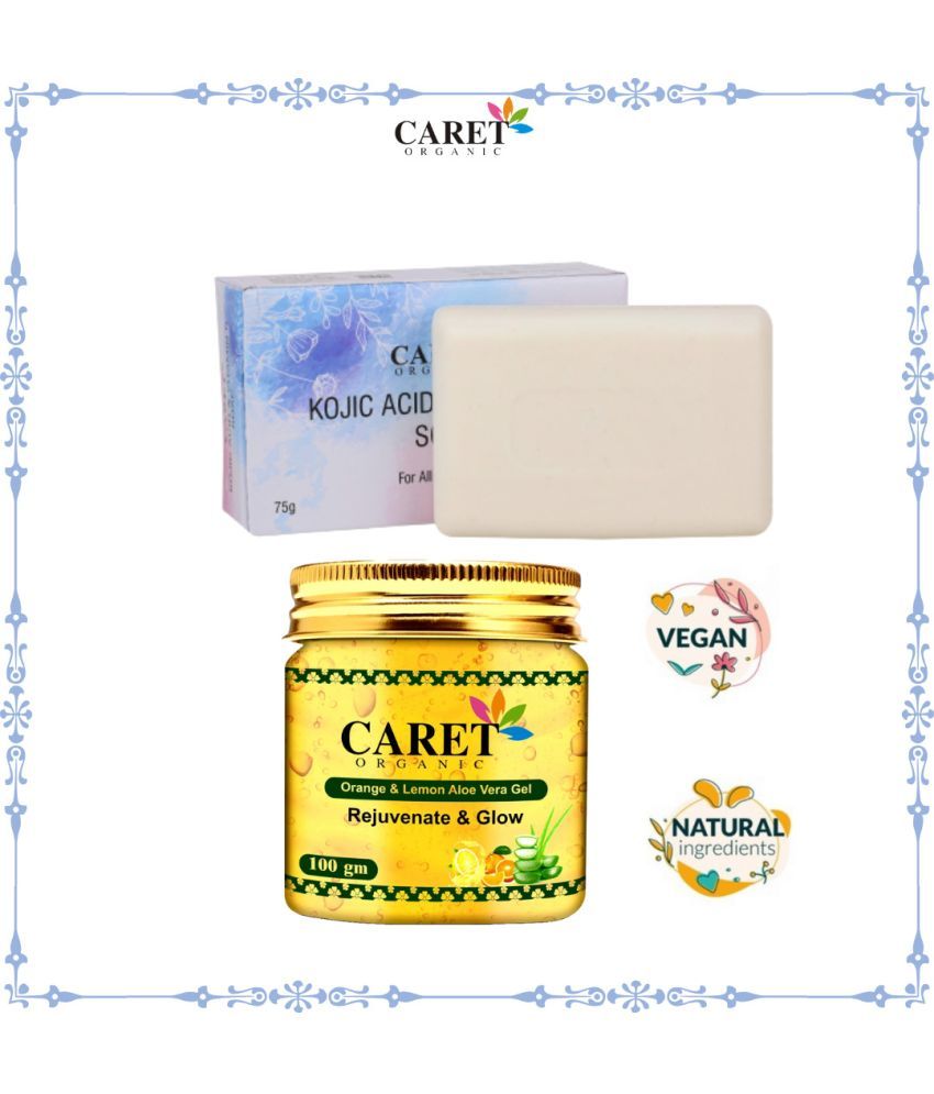     			Kojic Acid Vitamin C Soap And Aloevera Gel With Orange & Lemon Gel - Natural (2 Items in the set)