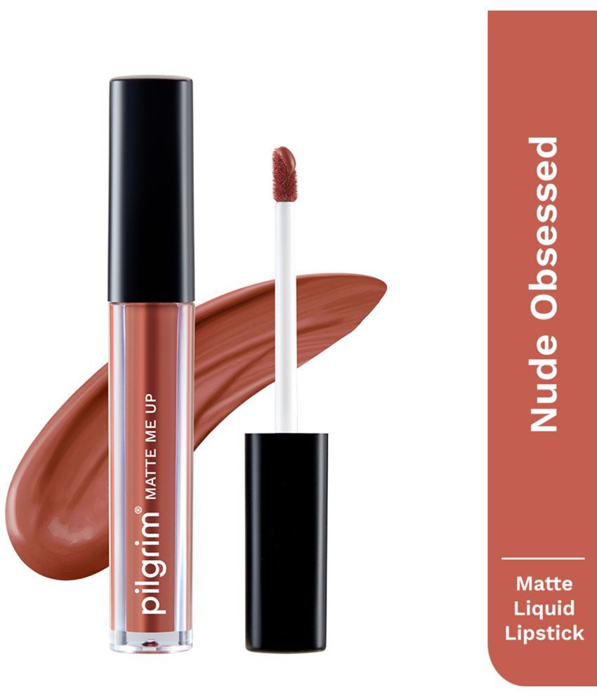     			PILGRIM Light Nude Matte Lipstick 3