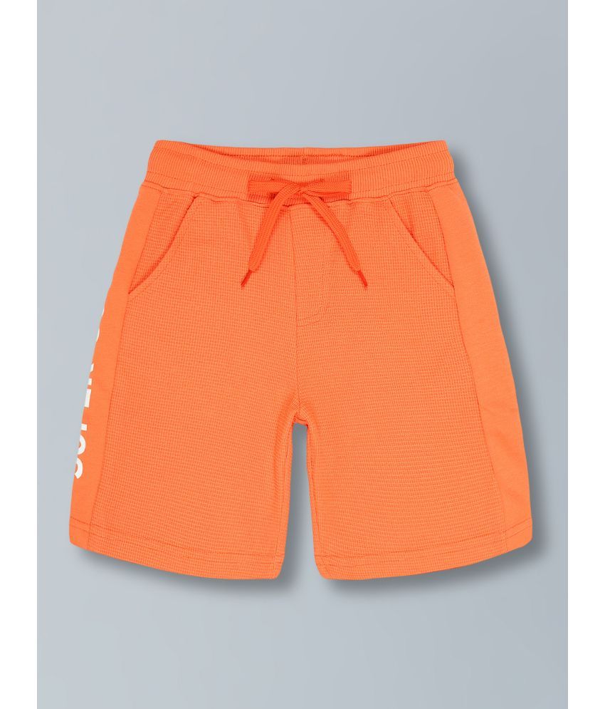     			PLUM TREE Pack of 1 Cotton Shorts For Boys ( Orange )