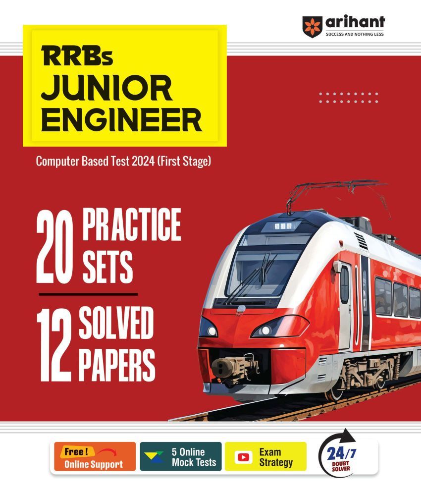     			RRBs JUNIOR ENGINEER Computer Based Test 2024 (First Stage) 20 Practice Sets 12 Solved Papers