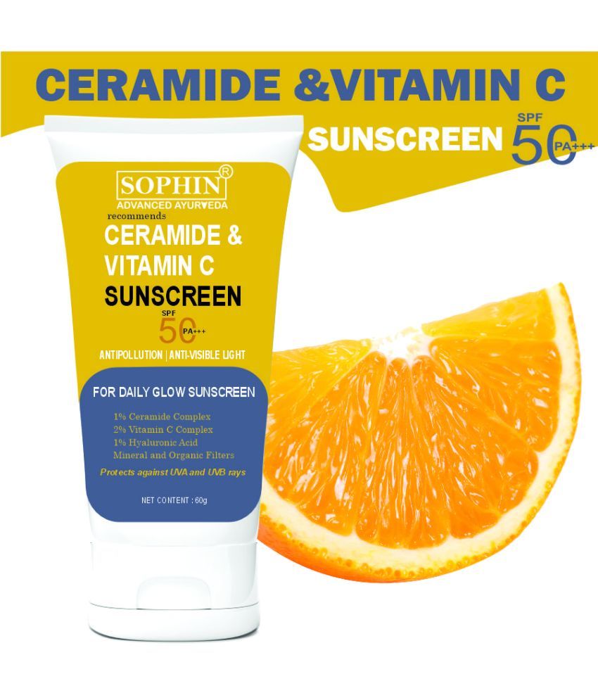     			SOPHIN SPF 50 Sunscreen Cream For All Skin Type ( Pack of 1 )