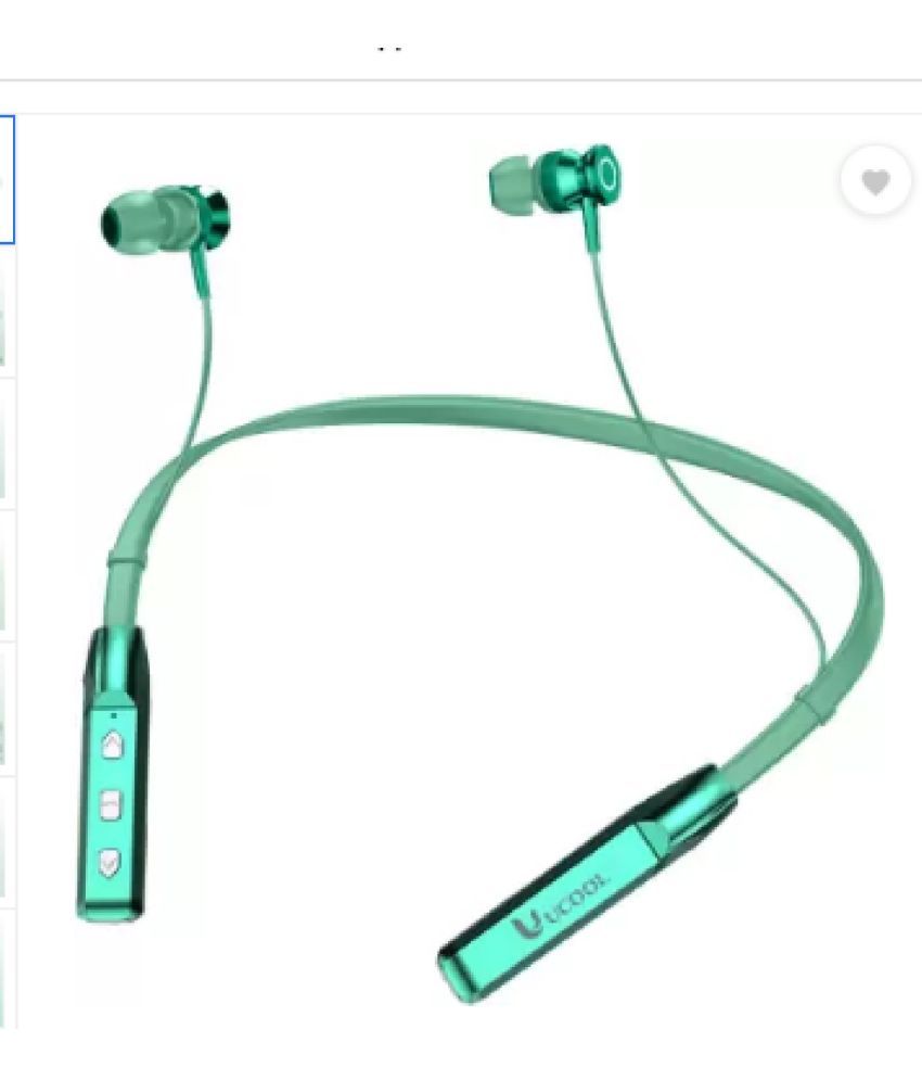     			UCOOL Gusto Wireless Neckband Green In-the-ear Bluetooth Headset with Upto 20h Talktime Noise Cancellation - Blue