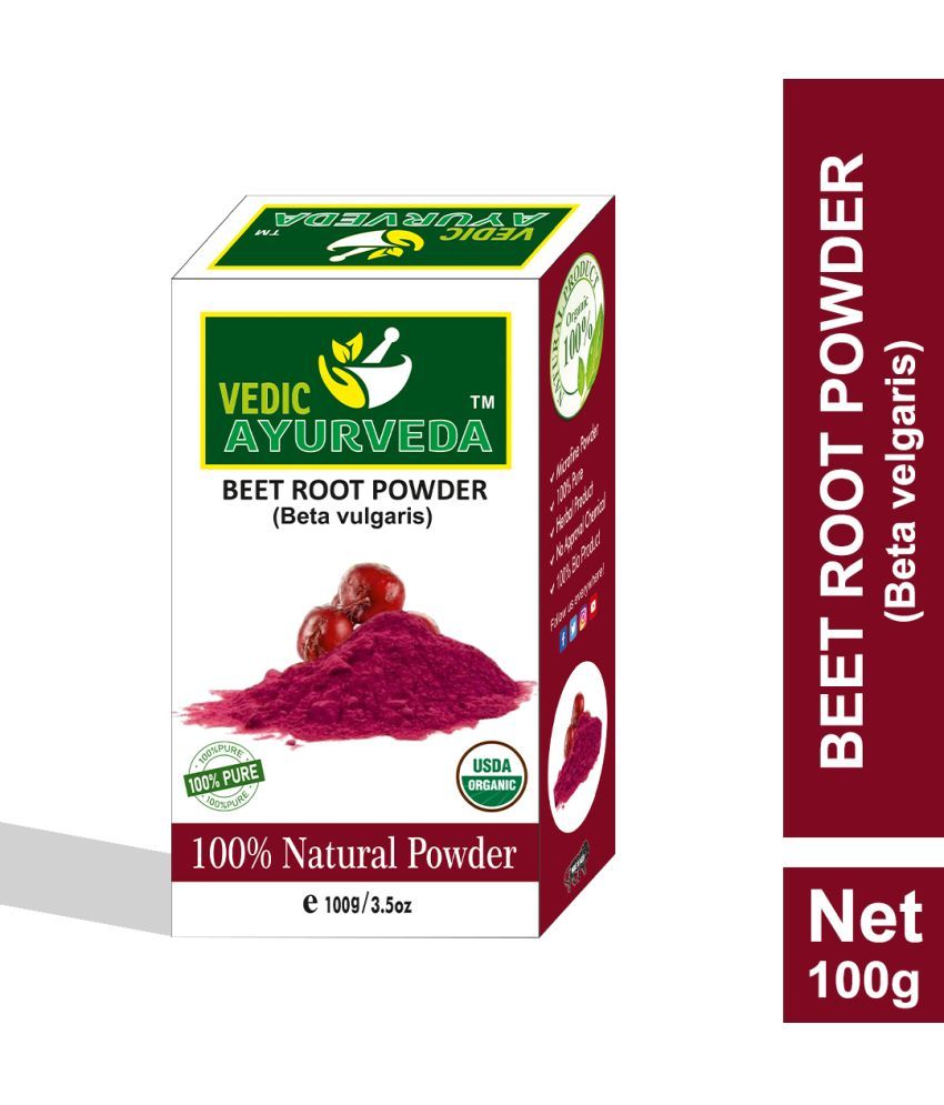     			VEDICAYURVEDA Beet Root powder Organic Root Touch Ups Hair Color 100 g Black