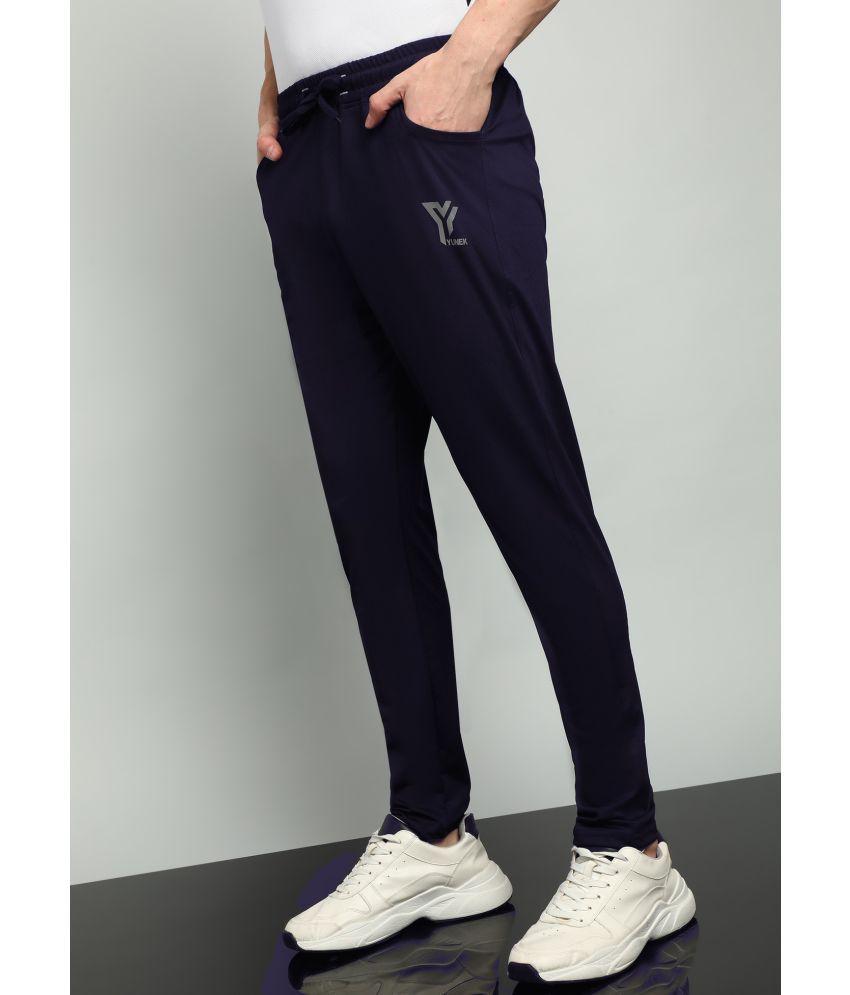     			YUNEK Blue Polyester Blend Men's Trackpants ( Pack of 1 )