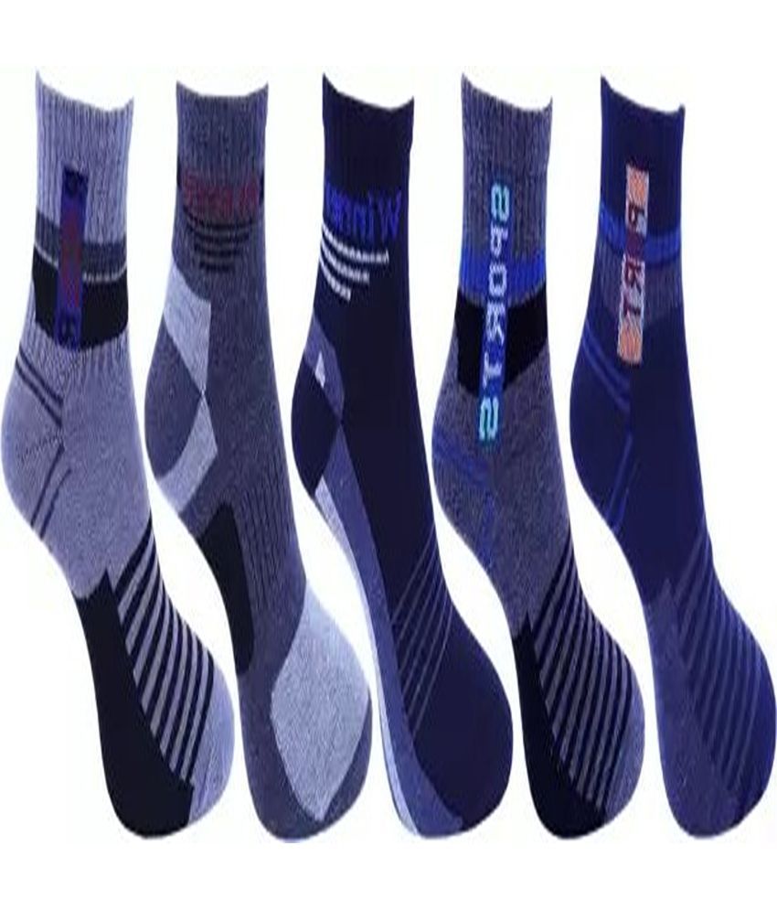     			Cavenders Pack of 5 Men's Cotton Blend Ankle Length Socks ( Multicolor 3 )