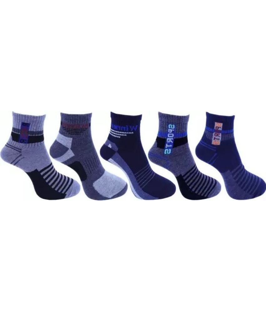     			Cavenders Pack of 5 Men's Cotton Blend Ankle Length Socks ( Multicolor )