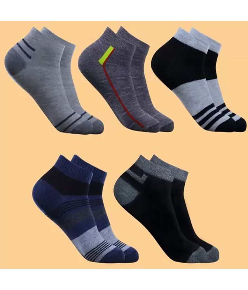     			Cavenders Pack of 5 Men's Cotton Blend Ankle Length Socks ( Multicolor 1 )