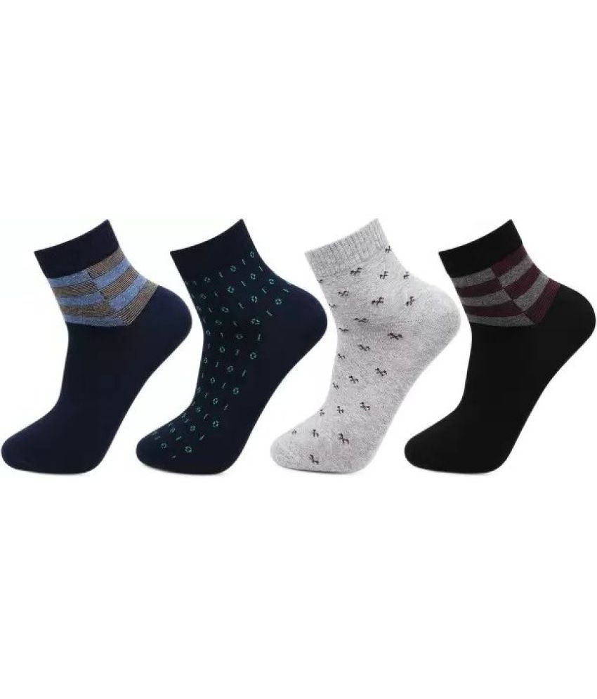     			Cavenders Pack of 5 Men's Cotton Blend Ankle Length Socks ( Multicolor 2 )