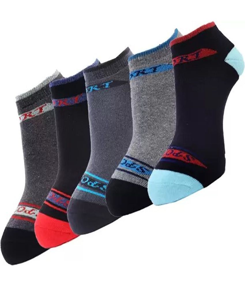     			Cavenders Pack of 5 Men's Cotton Blend Ankle Length Socks ( Multicolor 3 )