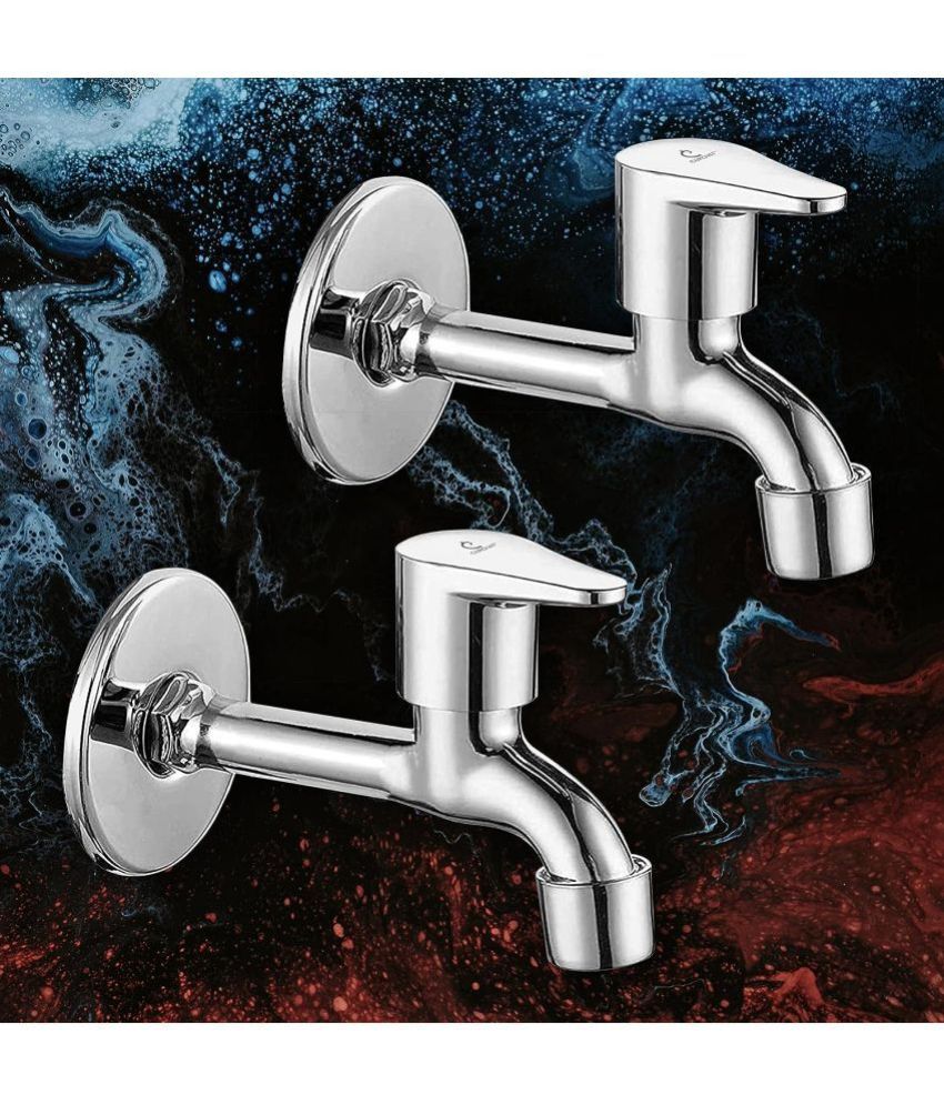     			Dalton Torrent Stainless Steel Long Body Tap (Pack of 2) Steel Bathroom Tap (Bib Cock)