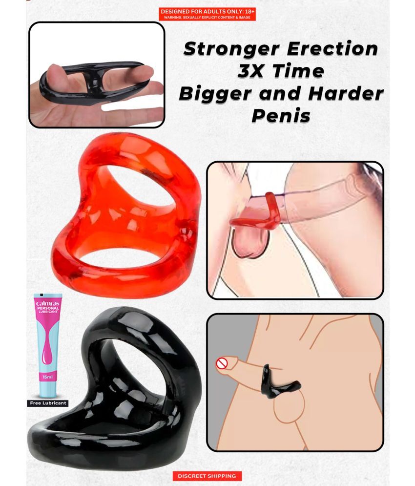     			Dual-Action Pleasure Band- Hold Ejaculation Long Lasting Pleasure | Multicolor Penis Ring For Men with Free Kaamraj Lube