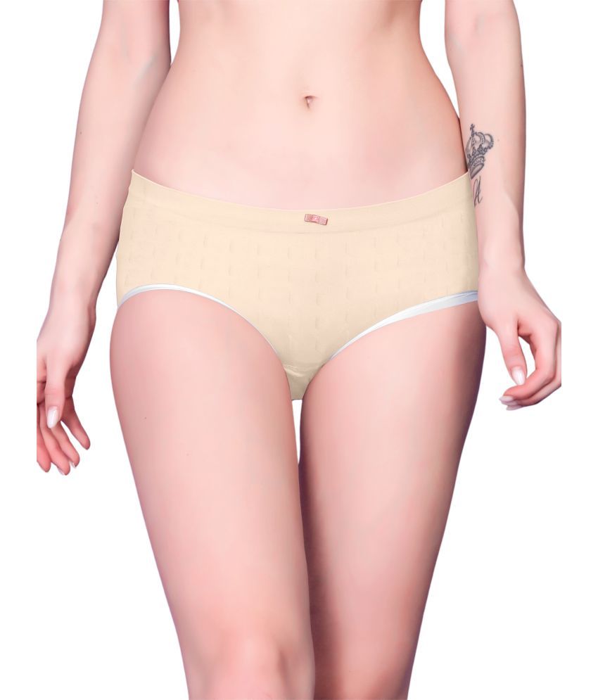     			Flenzy Pack of 1 Nylon Hipster For Women ( Beige )