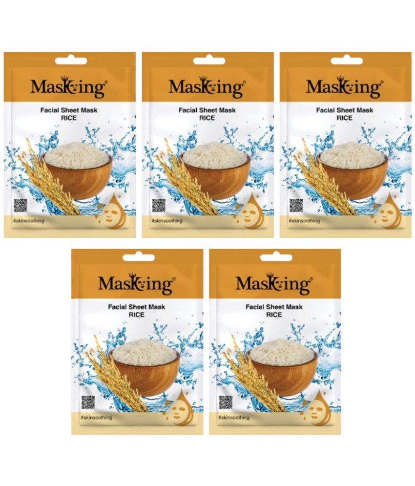     			Masking - Fairness Sheet Mask for All Skin Type ( Pack of 5 )