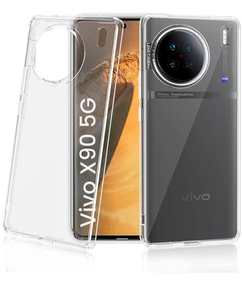     			Megha Star*** Plain Cases Compatible For Silicon VIVO X90 5G ( )