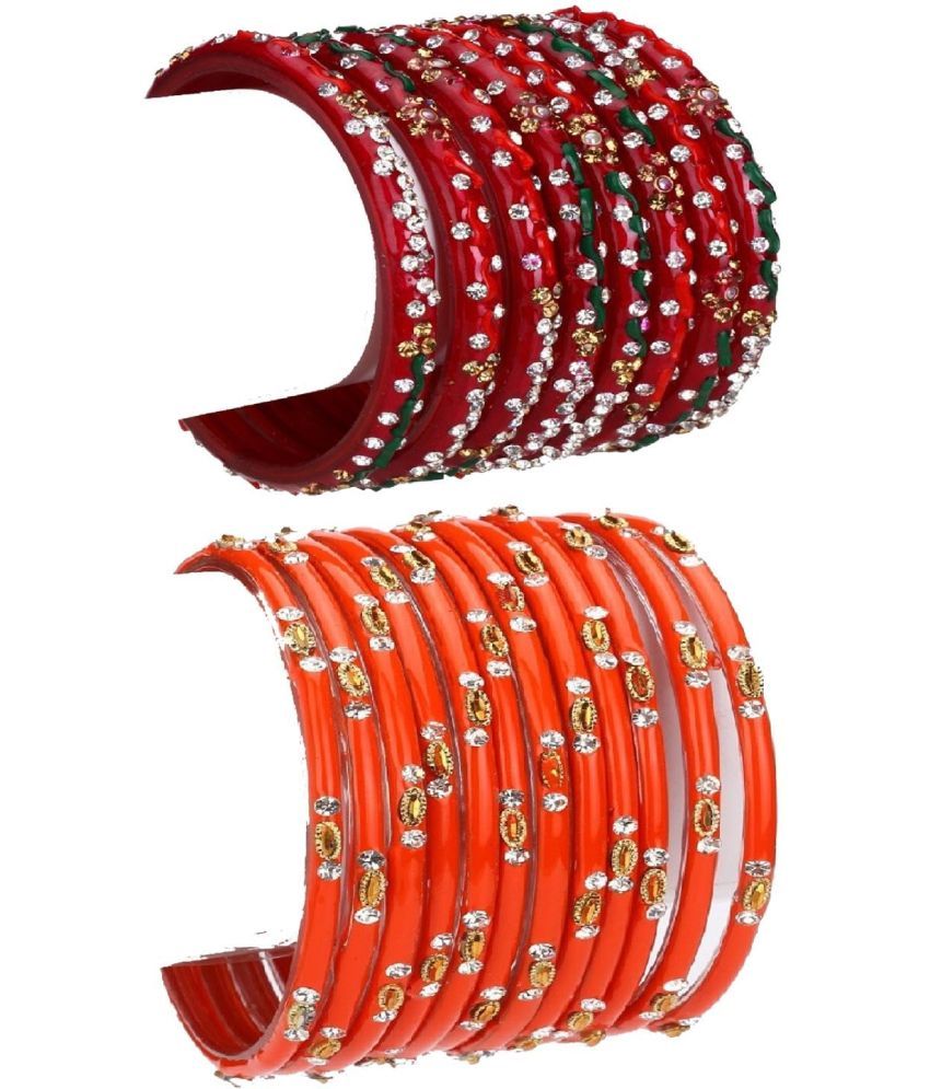     			Somil Multicolor Bangle Set ( Pack of 1 )