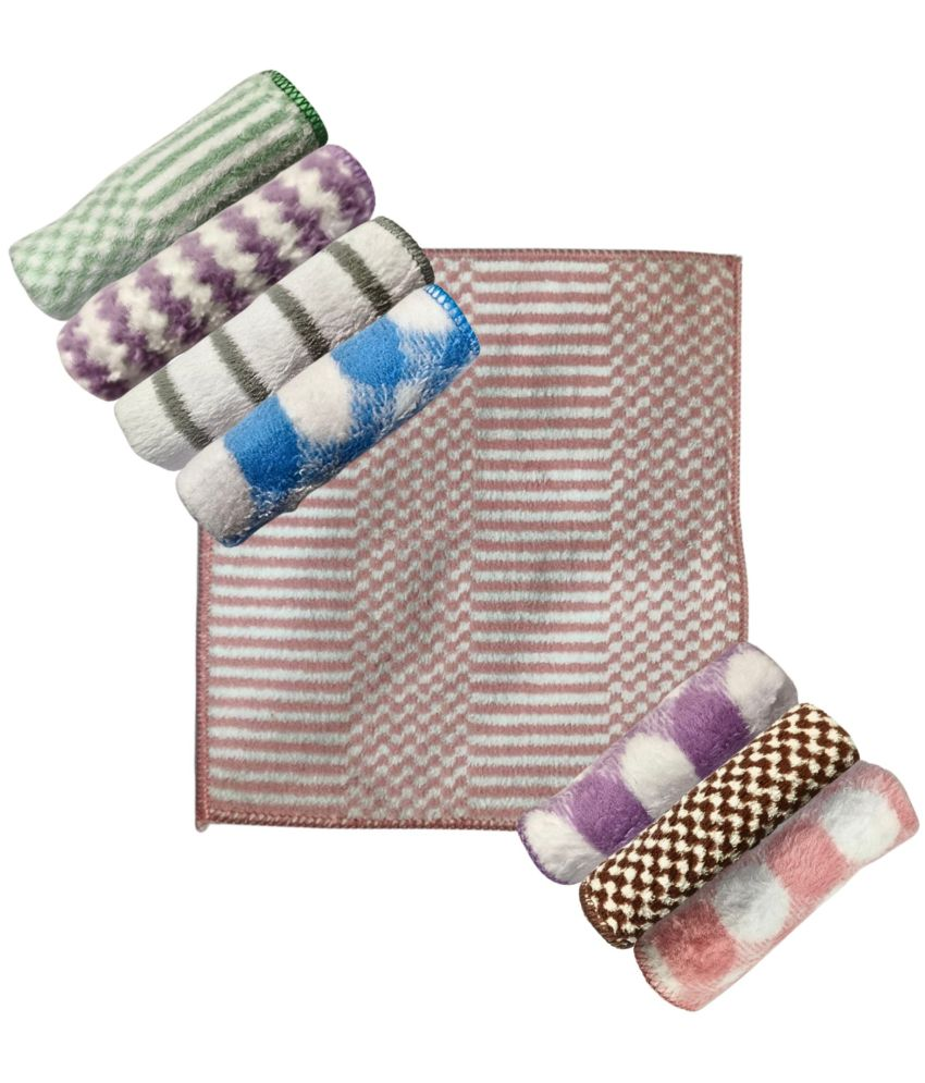     			Towel Handkerchief for WOMEN (Colour & Print May Vary) (25 x 25 CM) Pack of 8