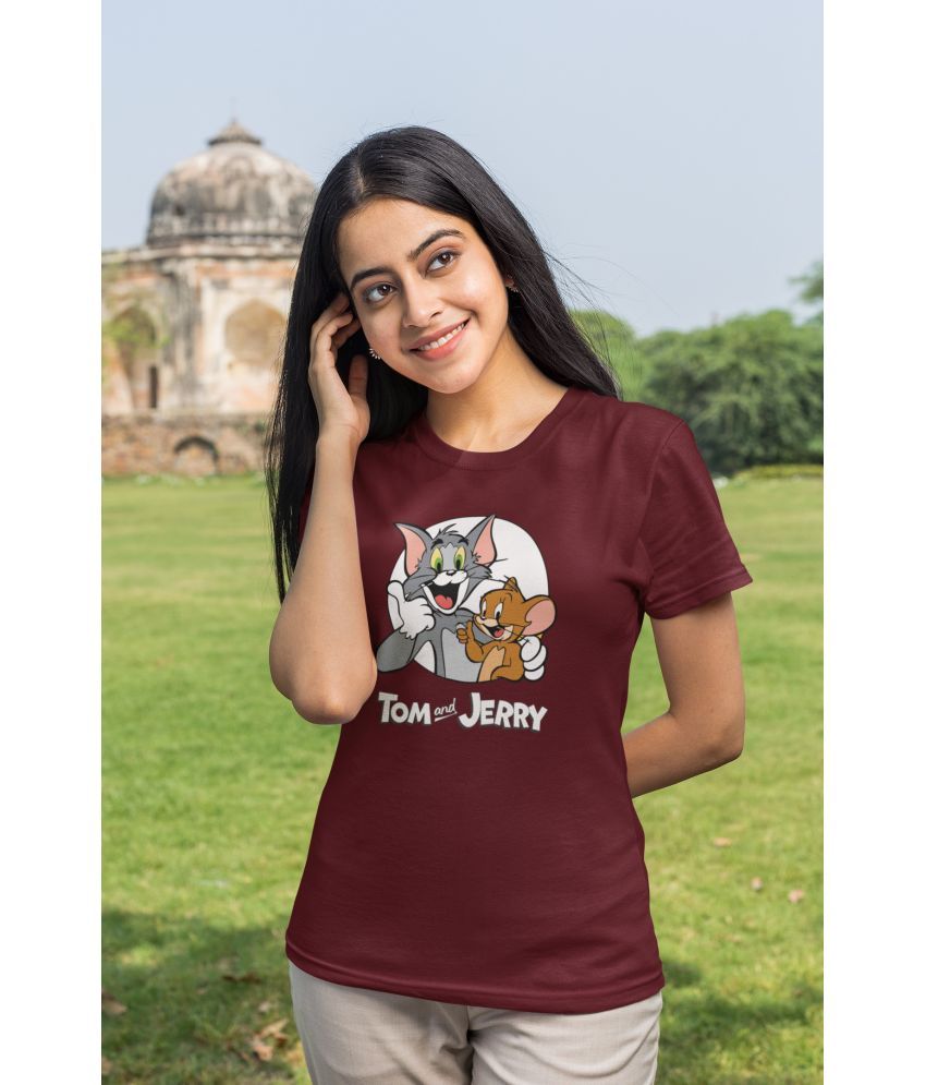     			Calm Down Pack of 1 Cotton Blend Women's T-Shirt ( Maroon )