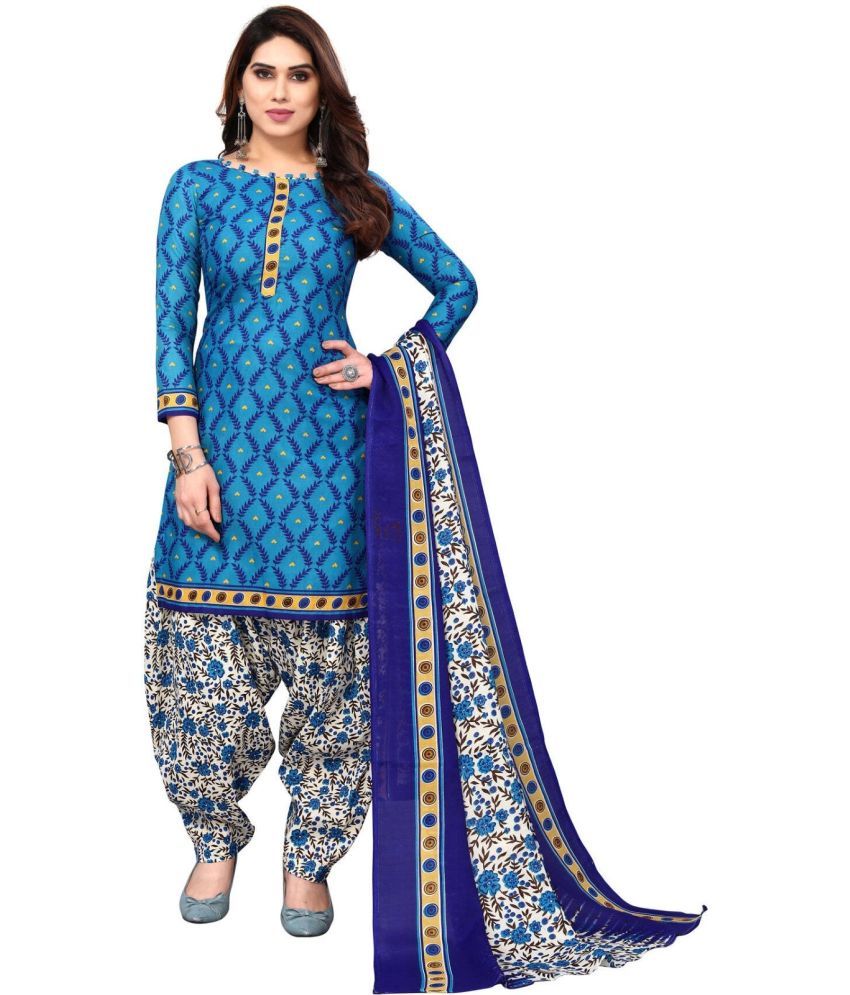     			Rajnandini Unstitched Cotton Blend Printed Dress Material - Multicolor 16 ( Pack of 1 )