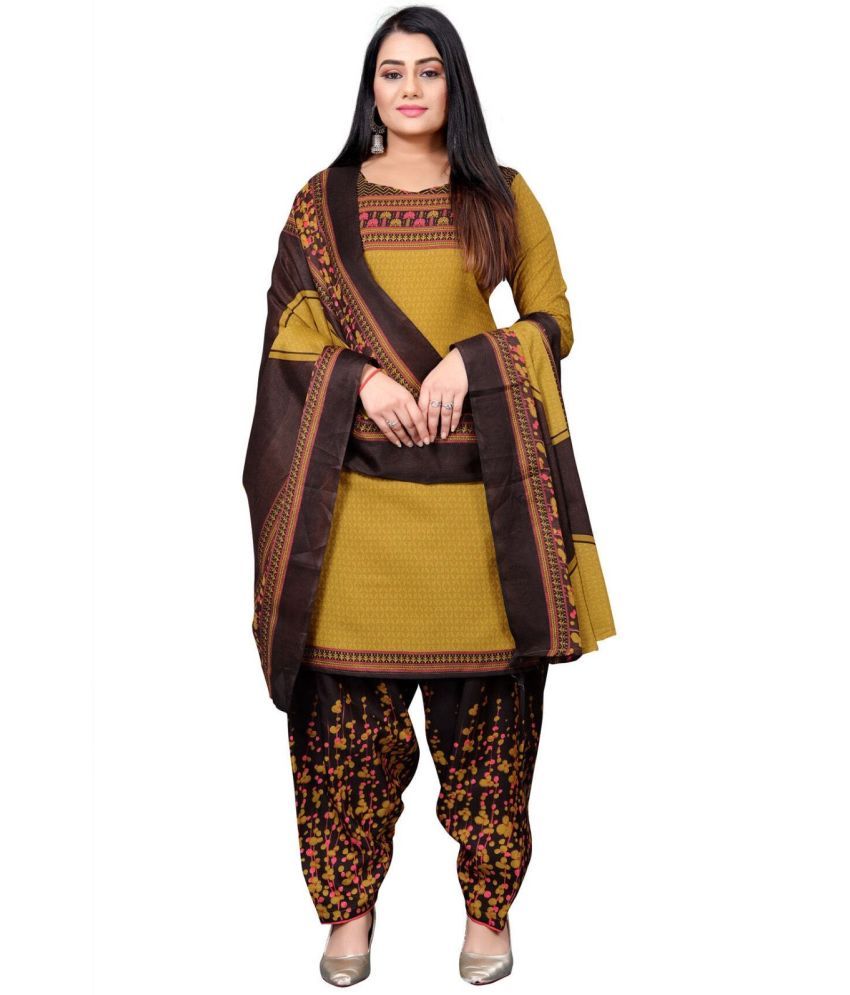     			Rajnandini Unstitched Cotton Blend Printed Dress Material - Multicolor ( Pack of 1 )