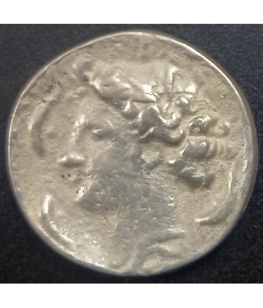     			ANCIENT GREEK QUEEN WITH BACK HORSE SILVER COIN