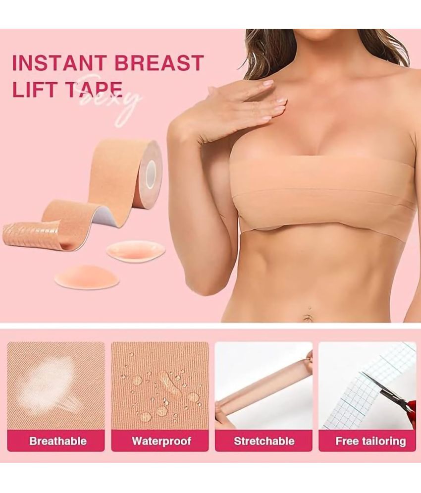     			Best Quality Cheapest Breast Lift Boob Tape with Skin Friendly Adhesive for Women|Last Upto 12 Hours - 1PC