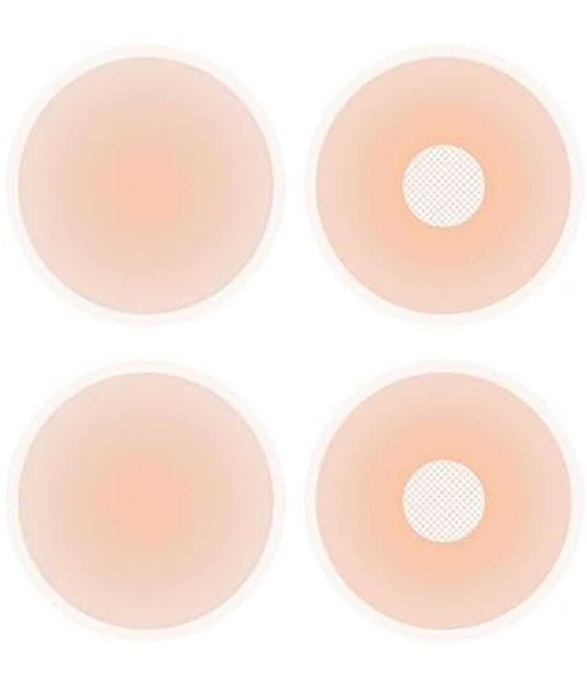     			Best Quality Cheapest Flix 10 Times Reusable Silicone Nipple Cover with Skin Friendly Adhesive for Women - 2 Pairs