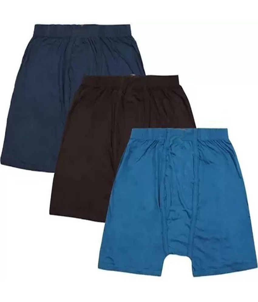     			Cavenders Pack of 3 Cotton Blend Trunks For Men's ( Multicolor )