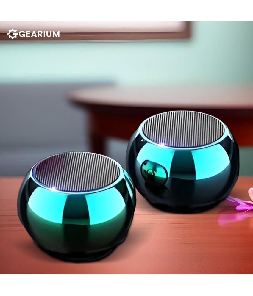     			GEARIUM Bluetooth Speaker 10 W Bluetooth Speaker Bluetooth V 5.1 with Call function Playback Time 6 hrs Assorted