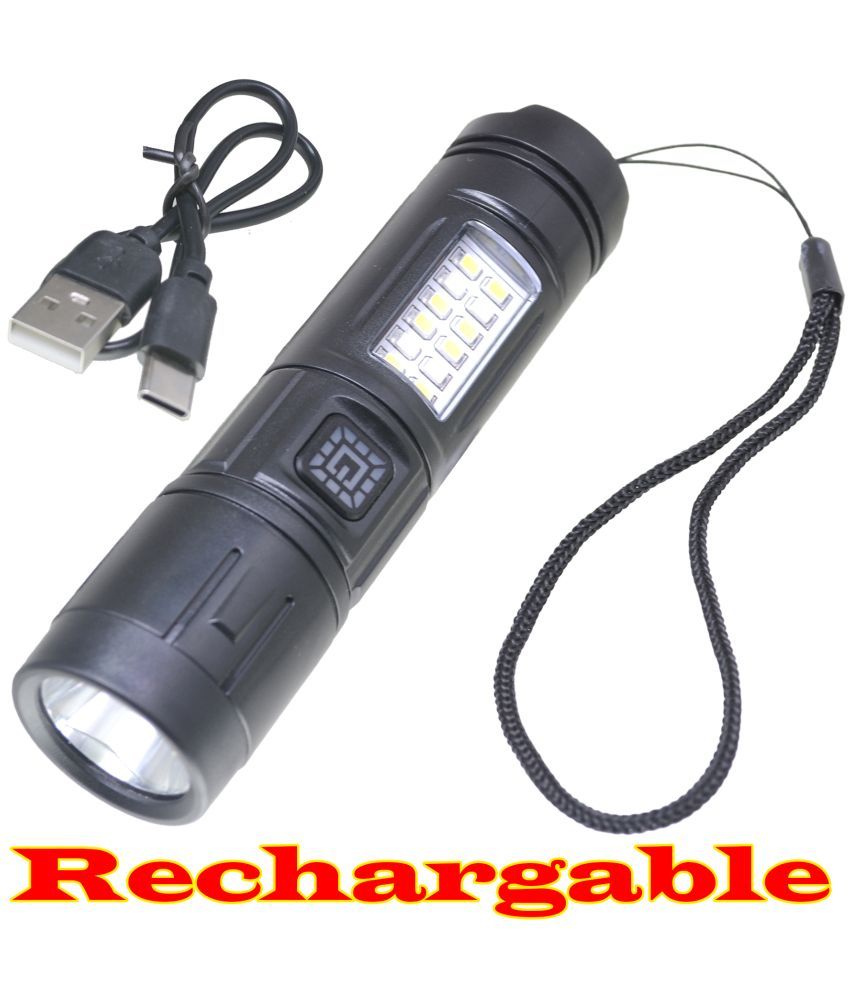     			JMALL - 5W Rechargeable Flashlight Torch ( Pack of 1 )