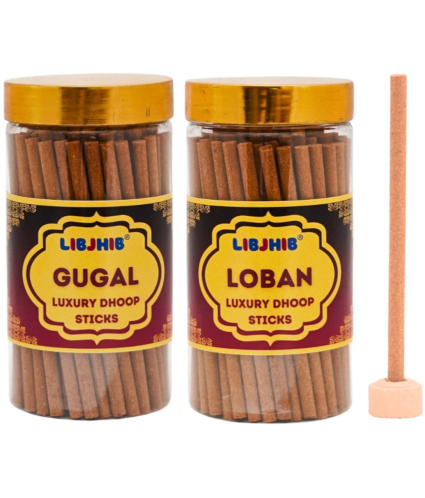     			Libjhib Incense Dhoop Sticks Guggal,Loban 120 gm ( Pack of 2 )