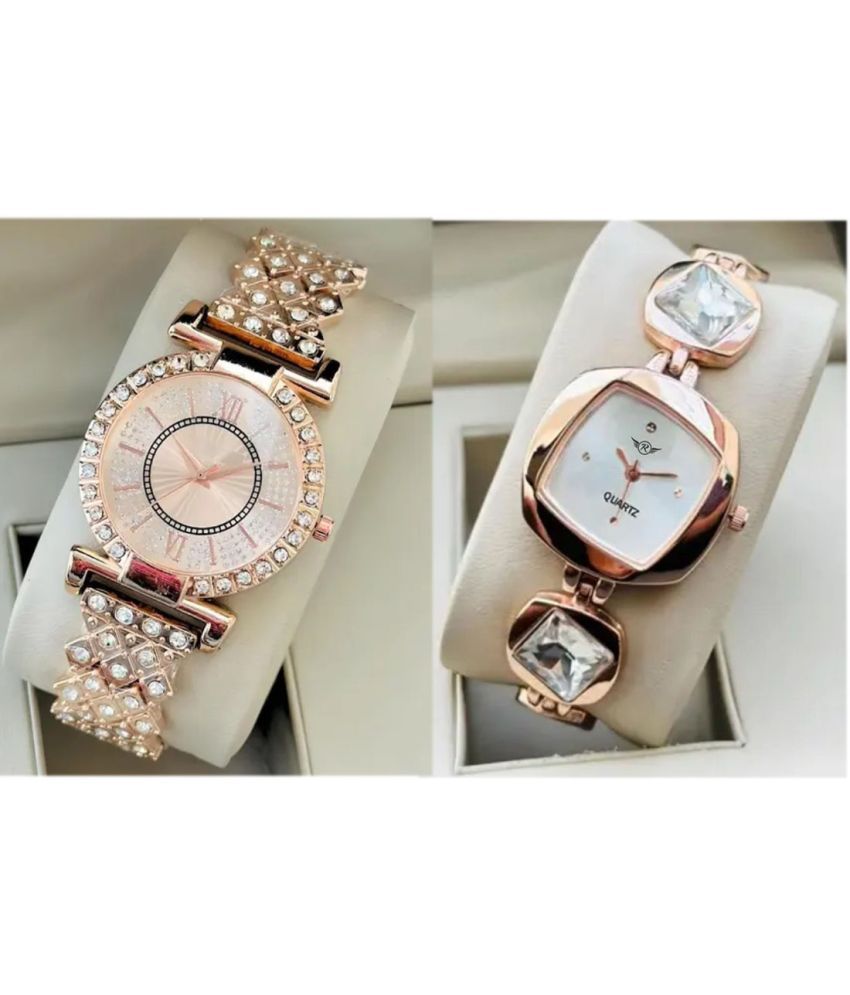     			MARKRIN Rose Gold Metal Analog Womens Watch